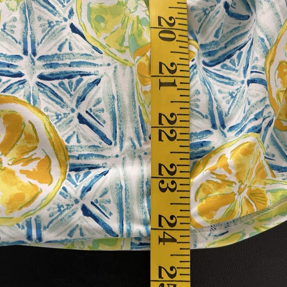 Lands End Womens Lemon Print Tankini Swim Top Size 14 Coastal Preppy Summer Cute - Picture 11 of 11
